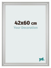 Photo Frame 42x60cm Silver Matte MDF Lazio Front Size | Yourdecoration.com