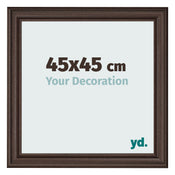 Photo Frame 45x45cm Oak Dark MDF Lazio Front Size | Yourdecoration.com