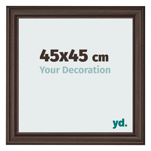 Photo Frame 45x45cm Oak Dark MDF Lazio Front Size | Yourdecoration.com