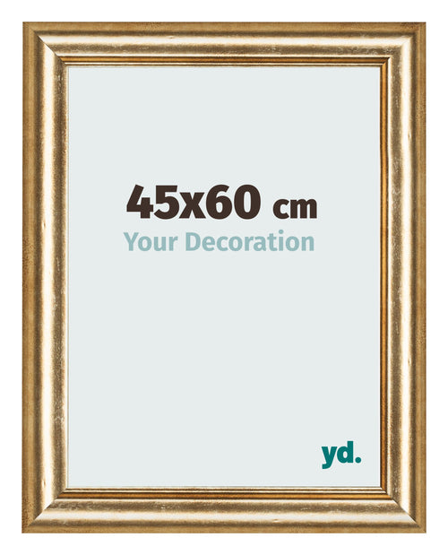 Photo Frame 45x60cm Gold Antique MDF Lazio Front Size | Yourdecoration.com