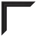 Photo Frame 48x64cm Black Woodgrain MDF Lazio Detail Corner | Yourdecoration.com