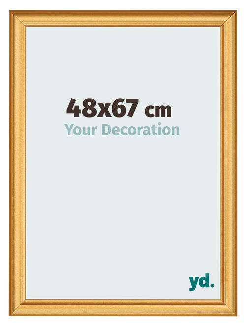 Photo Frame 48x67cm Gold Matte MDF Lazio Front Size | Yourdecoration.com