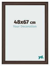 Photo Frame 48x67cm Oak Dark MDF Lazio Front Size | Yourdecoration.com