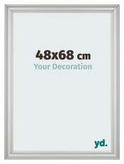 Photo Frame 48x68cm Silver Matte MDF Lazio Front Size | Yourdecoration.com