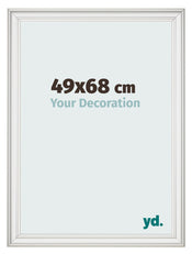 Photo Frame 49x68cm White Swept MDF Lazio Front Size | Yourdecoration.com