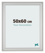 Photo Frame 50x60cm Silver Matte MDF Lazio Front Size | Yourdecoration.com