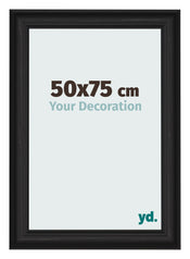 Photo Frame 50x75cm Black Woodgrain MDF Lazio Front Size | Yourdecoration.com