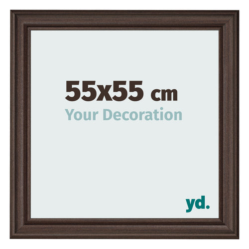 Photo Frame 55x55cm Oak Dark MDF Lazio Front Size | Yourdecoration.com