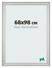 Photo Frame 68x98cm Silver Matte MDF Lazio Front Size | Yourdecoration.com