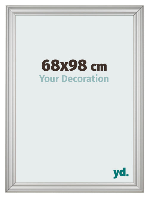 Photo Frame 68x98cm Silver Matte MDF Lazio Front Size | Yourdecoration.com
