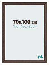 Photo Frame 70x100cm Oak Dark MDF Lazio Front Size | Yourdecoration.com