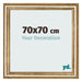 Photo Frame 70x70cm Gold Antique MDF Lazio Front Size | Yourdecoration.com