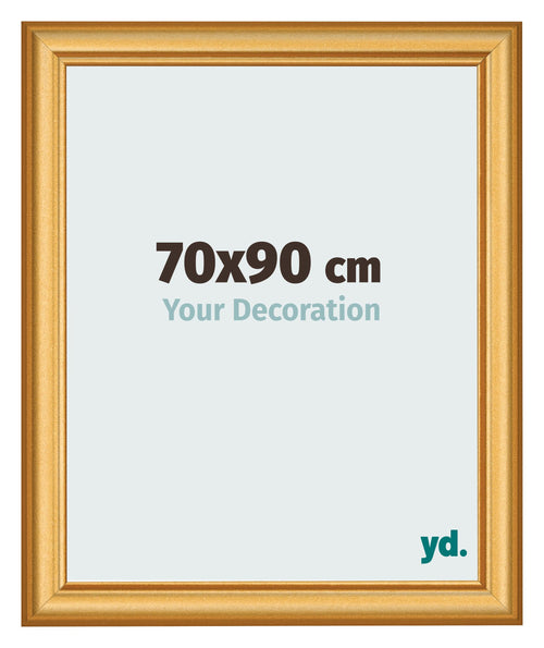 Photo Frame 70x90cm Gold Matte MDF Lazio Front Size | Yourdecoration.com