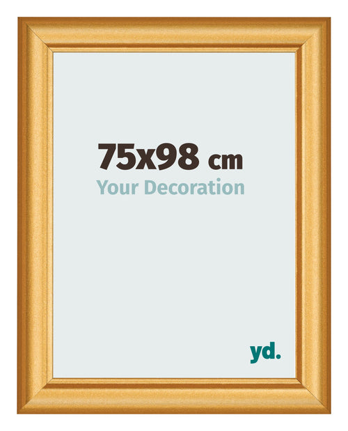 Photo Frame 75x98cm Gold Matte MDF Lazio Front Size | Yourdecoration.com