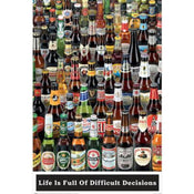 Poster Beers Life Is Full Of Difficult Choices 61x91 5cm PP2400016 | Yourdecoration.com