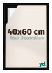 Lyon MDF Canvas Floater Frame 40x60cm Black Matte Front Size | Yourdecoration.com