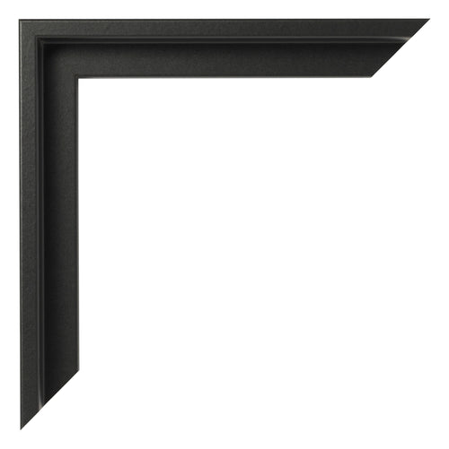 Lyon MDF Canvas Floater Frame Black Matte Corner | Yourdecoration.com