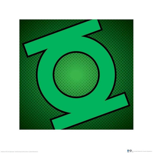Pyramid DC Comics Green Lantern Symbol Art Print 40x40cm | Yourdecoration.com