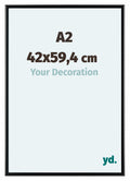 Aurora Aluminium Photo Frame 42x59-4cm A2 Black Matt Front Size | Yourdecoration.com