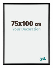 Austin Aluminium Photo Frame 75x100cm Black High Gloss Front Size | Yourdecoration.com