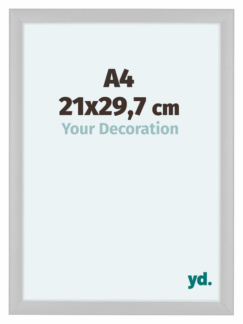 Como MDF Photo Frame 21x29 7cm A4 White High Gloss Front Size | Yourdecoration.com