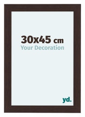 Como MDF Photo Frame 30x45cm Oak Dark Front Size | Yourdecoration.com