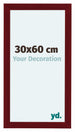 Como MDF Photo Frame 30x60cm Wine Red Swept Front Size | Yourdecoration.com