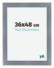 Como MDF Photo Frame 36x48cm Aluminum Brushed Front Size | Yourdecoration.com