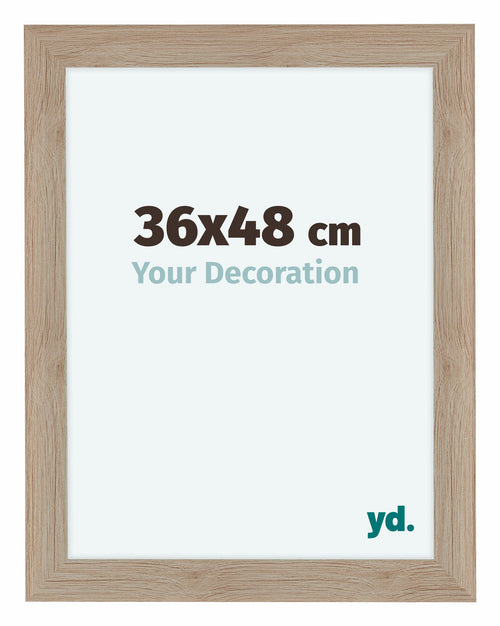 Como MDF Photo Frame 36x48cm Oak Light Front Size | Yourdecoration.com