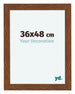 Como MDF Photo Frame 36x48cm Oak Rustic Front Size | Yourdecoration.com