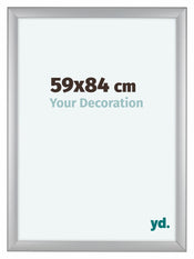 Como MDF Photo Frame 59x84cm Silver Matte Front Size | Yourdecoration.com