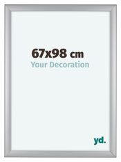 Como MDF Photo Frame 67x98cm Silver Matte Front Size | Yourdecoration.com