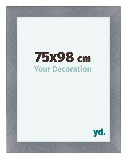 Como MDF Photo Frame 75x98cm Aluminum Brushed Front Size | Yourdecoration.com