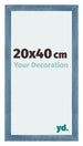 Mura MDF Photo Frame 20x40cm Bright Blue Swept Front Size | Yourdecoration.com