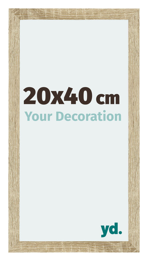 Mura MDF Photo Frame 20x40cm Sonoma Oak Front Size | Yourdecoration.com