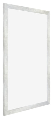 Mura MDF Photo Frame 21x29 7cm A4 Silver Glossy Vintage Front Oblique | Yourdecoration.com