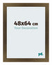 Mura MDF Photo Frame 48x64cm Bronze Design Front Size | Yourdecoration.com