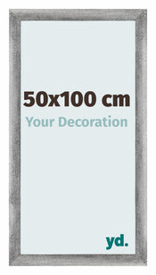 Mura MDF Photo Frame 50x100cm Gray Wiped Front Size | Yourdecoration.com