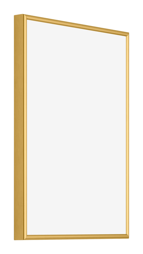 New York Aluminium Photo Frame 24x32cm Gold Shiny Front Oblique | Yourdecoration.com