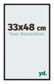 New York Aluminium Photo Frame 33x48cm Black Matte Front Size | Yourdecoration.com