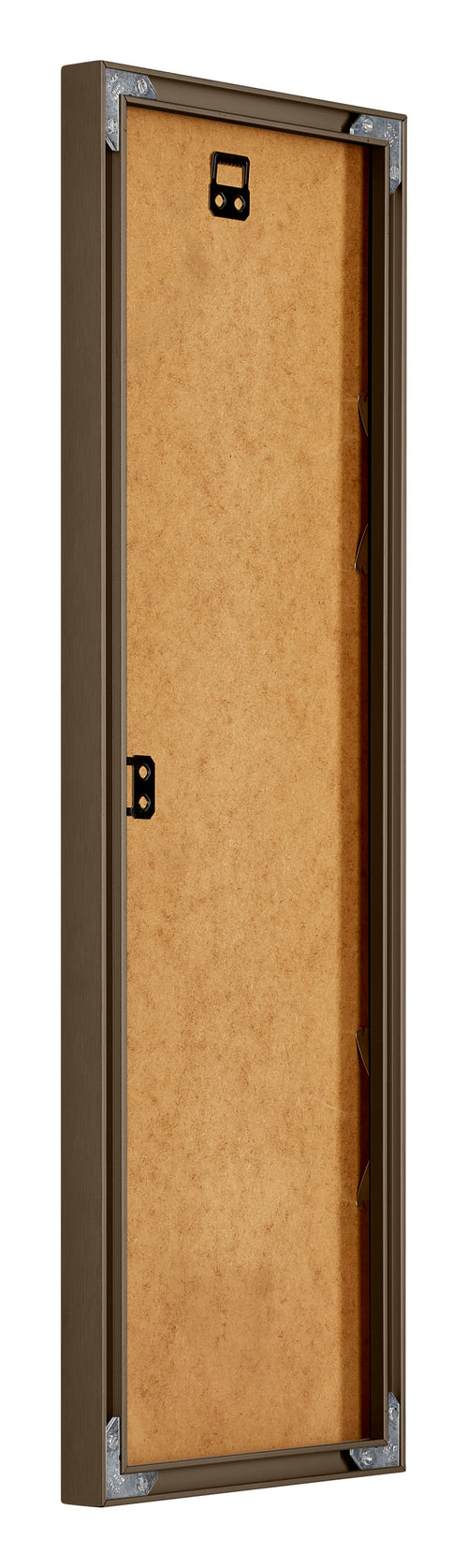 New York Aluminium Photo Frame 33x98cm Walnut Structure Back Oblique | Yourdecoration.com