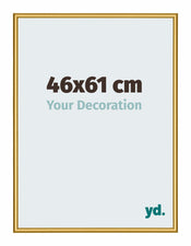 New York Aluminium Photo Frame 46x61cm Gold Shiny Front Size | Yourdecoration.com