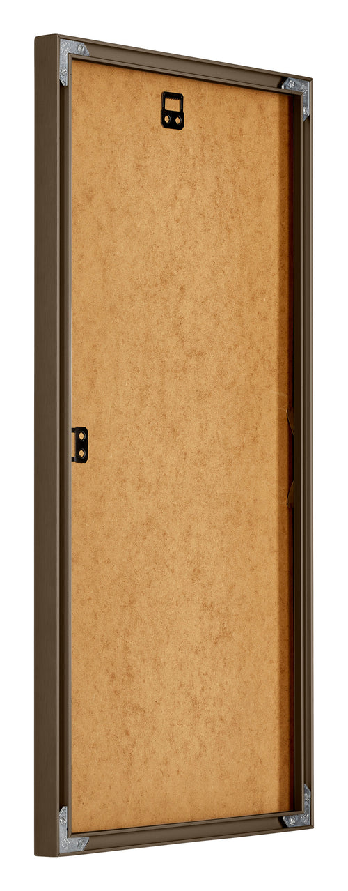 New York Aluminium Photo Frame 50x100cm Walnut Structure Back Oblique | Yourdecoration.com