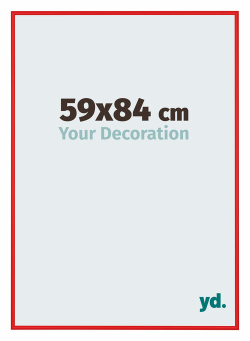New York Aluminium Photo Frame 59x84cm Red Ferarri Front Size | Yourdecoration.com