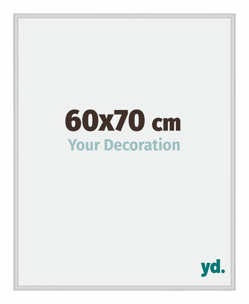 New York Aluminium Photo Frame 60x70cm Silver Matt Front Size | Yourdecoration.com