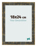 Photo Frame 18x24cm Blue Gold Melange MDF Pisa Front Size | Yourdecoration.com