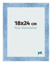 Photo Frame 18x24cm Clear Blue Swept MDF Pisa Front Size | Yourdecoration.com