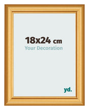 Photo Frame 18x24cm Gold Matte MDF Lazio Front Size | Yourdecoration.com