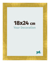 Photo Frame 18x24cm Gold Vintage MDF Pisa Front Size | Yourdecoration.com