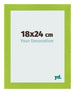 Photo Frame 18x24cm Green MDF Pisa Front Size | Yourdecoration.com